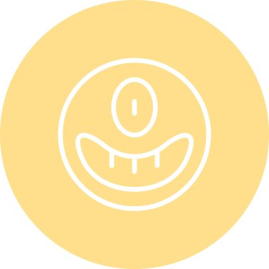 emoji simgesi, web kullanımı için basit tasarım vektör çizimi