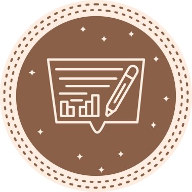 düz geribildirim simgesi vektör çizimi 