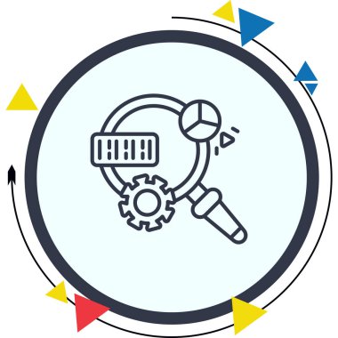 Doğal Dil Satırı Düz Simgesi