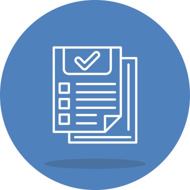 Document Icon. Simple Vector Illustration for Web Use.