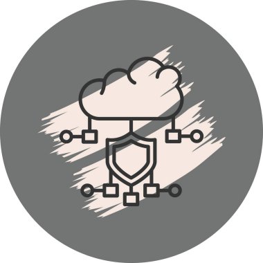 Bulut Siber Güvenliği Belirgin Temiz Damgalama Grafik ŞekliName