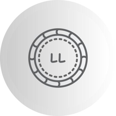 Lübnan Pound web simgesi vektör illüstrasyonu