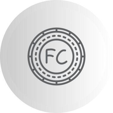 Kongo Para Yüksek Kaliteli Özel Vektör Tasarımı Cumhuriyeti