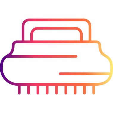 Temizleme Fırçası Yüksek Kaliteli Ölçeklenebilir Vektör İllüstrasyonu