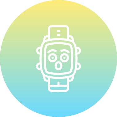 akıllı saat simgesi, vektör illüstrasyonu basit tasarım