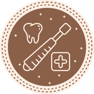 Diş Asansörü Yaratıcı Minimum Vektör Sanatı Özelliği