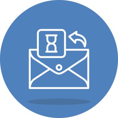 Kum saati. Web simgesi basit illüstrasyon