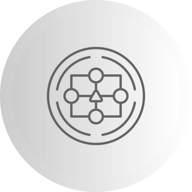 Algoritma Zarif Dijital Tasarım Sembolü