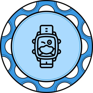 akıllı saat simgesi, vektör illüstrasyonu basit tasarım