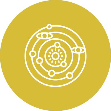 Güneş Sistemi Profesyonel Temiz Düz Grafik Özelliği