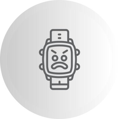 akıllı saat simgesi, vektör illüstrasyonu basit tasarım