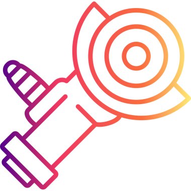 Öğütücü simgesi basit düz illüstrasyon