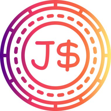 Jamaika Sikkesi Minimum Yaratıcı Grafik Tasarımı