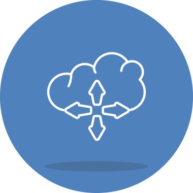 Bulut Ölçeklenebilirliği Minimum Düz Yaratıcı Grafik Tasarımı