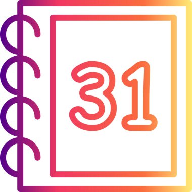 31 Web simgesi vektör illüstrasyonu