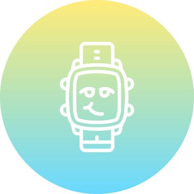 akıllı saat simgesi, vektör illüstrasyonu basit tasarım