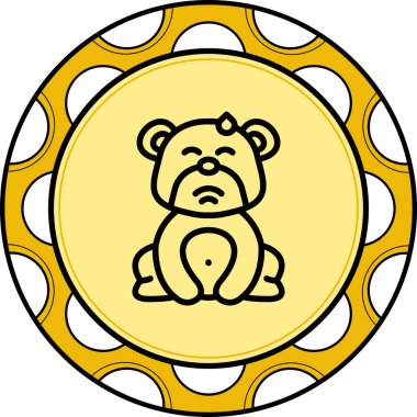 Utangaç Ayı Yüksek Çözünürlüklü Minimum Vektör Tasarımı