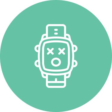 akıllı saat simgesi, vektör illüstrasyonu basit tasarım