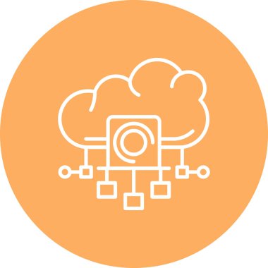 Bulut Hesaplama Kaynakları Sofistike Temiz Ürün Grafik Şekli