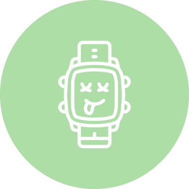 akıllı saat simgesi, vektör illüstrasyonu basit tasarım