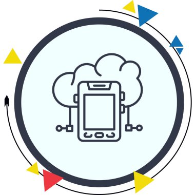 Sanal Bulut Dinamik Modern Yaratıcı Vektör Varlığı