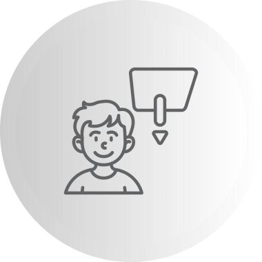 Denetleyici Profili Dengelenmiş Profesyonel Markalaşma Grafik Sembolü