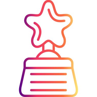 Star Trophy Profesyonel Yenilikçi Düz Tasarım Düzeni