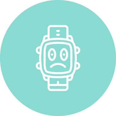 akıllı saat simgesi, vektör illüstrasyonu basit tasarım