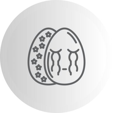 Paskalya Ağlayan Yumurta Zarif Modern Sanat Sembolü