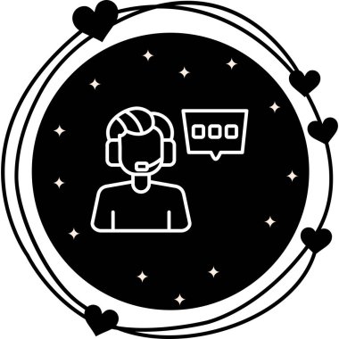 Canlı Sohbet Desteği Dengeli Özel Düz Vektör Düzeni