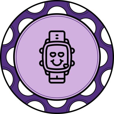 akıllı saat simgesi, vektör illüstrasyonu basit tasarım