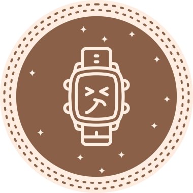 akıllı saat simgesi, vektör illüstrasyonu basit tasarım