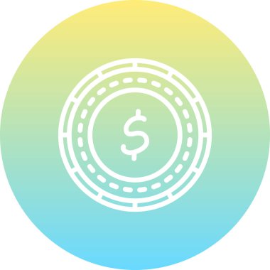 İngiliz Hint Okyanusu Madeni Parası Minimum Yüksek Çözünürlüklü Vektör Düzeni