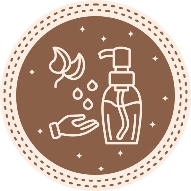 Temizleme Yağ Simgesi, Basit İllüstrasyon