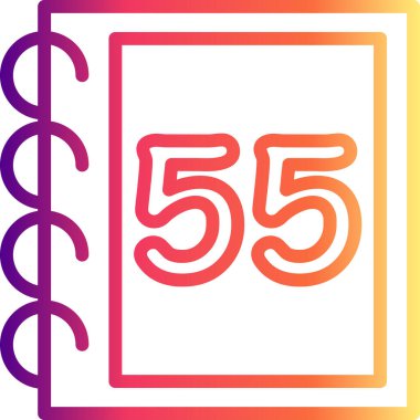 55 Web simgesi vektör illüstrasyonu