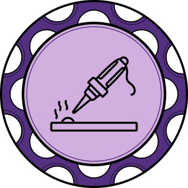 Lehim İstasyonu Zarif Profesyonel Düz Grafik Sembolü