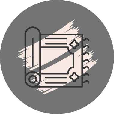 Praying Rug Modern Dengeli Marka Vektörü Sembolü