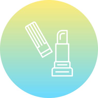 Dudak kremi Çizgisi Düz Simge