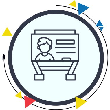 Sanal Beyaz Tahta Çağdaş Yenilikçi Dijital Tasarım Varlığı