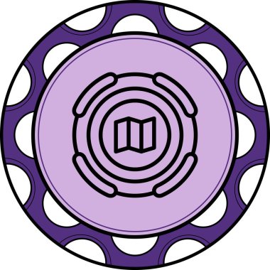 harita web simgesi vektör illüstrasyonu