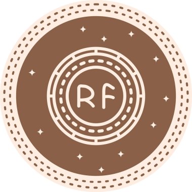 Maldivler Sikke Biçimli Markalaştırma Vektörü Özelliği