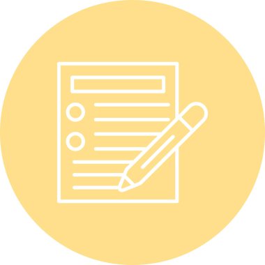 belge simgesi, vektör illüstrasyonu basit tasarım