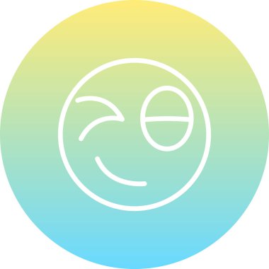 emoji simgesi, web kullanımı için basit tasarım vektör çizimi