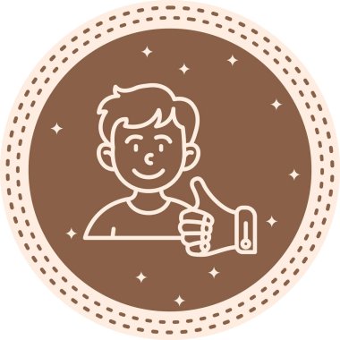 düz geribildirim simgesi vektör çizimi 