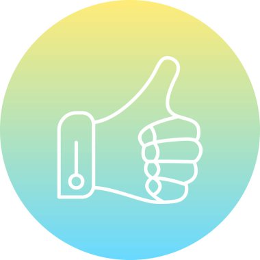 Beyaz Arkaplanda İzole Edilmiş Modern Satır Simgesi Başparmakları  