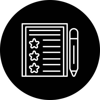 düz geribildirim simgesi vektör çizimi 