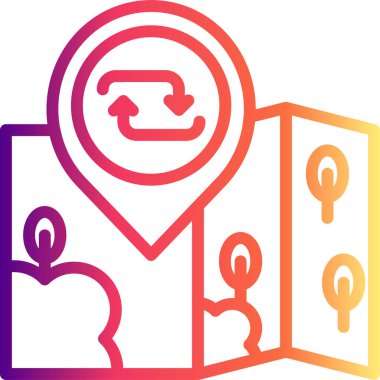 Web simgesi vektör illüstrasyonunu tekrarla