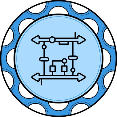 Uygulama için uzun dönem, ai model simgesi