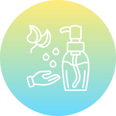 Temizleme Yağ Simgesi, Basit İllüstrasyon