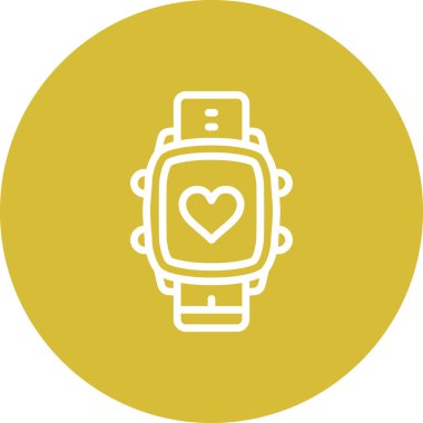 Akıllı Saat Kalbi Asgari Gelişmiş Markalaşma Tasarımı Varlığı